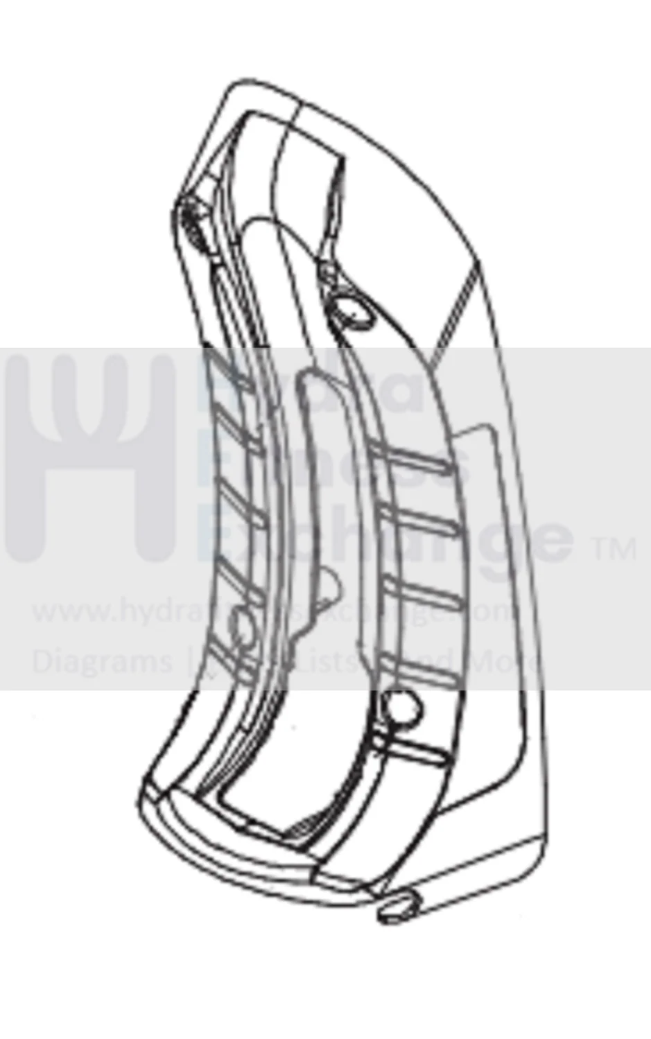 Horizon Fitness EP573D Elliptical Mid Cover Set 1000346004