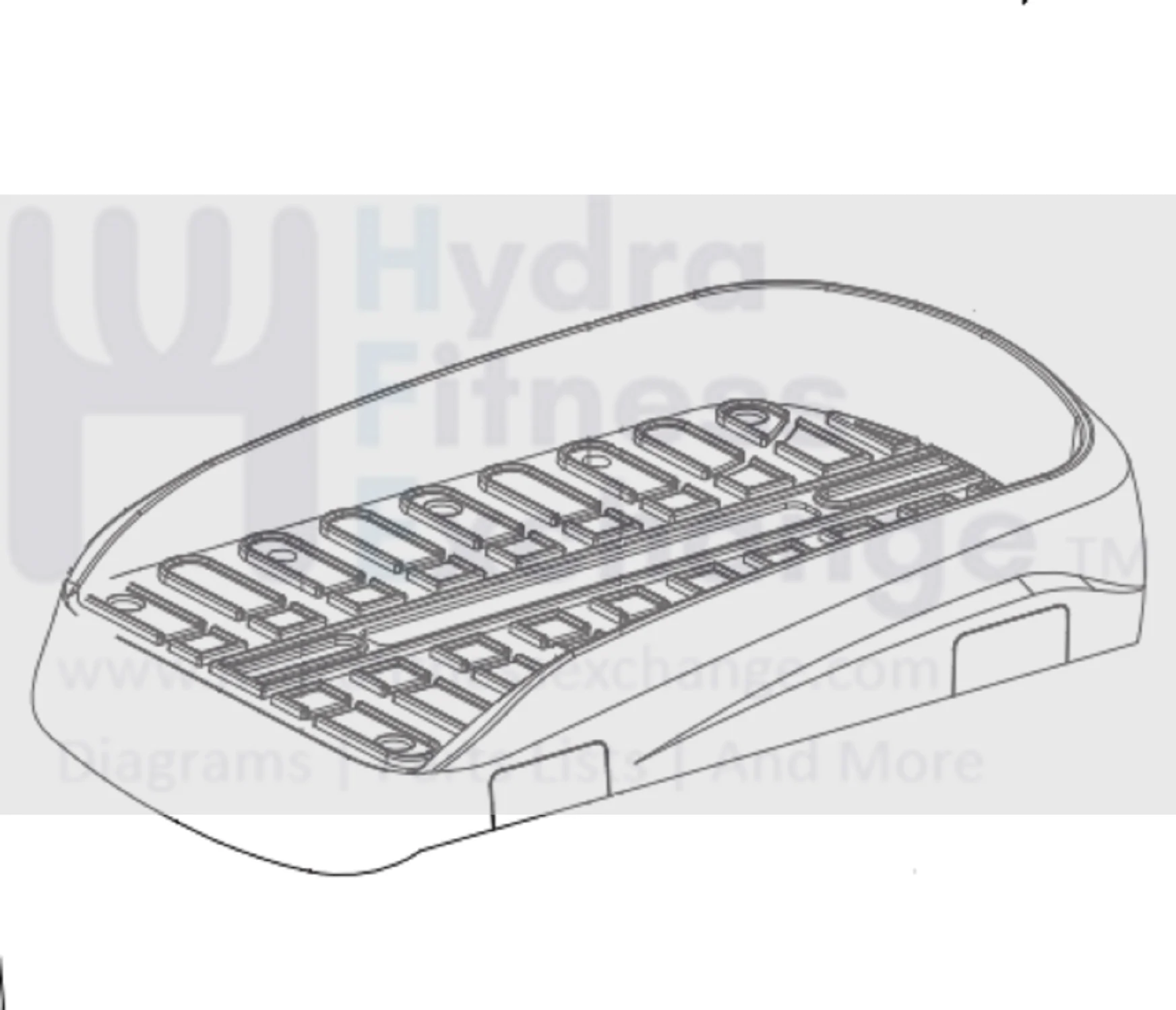 Horizon Fitness Livestrong EP573D EP559C EP573C Elliptical Left Foot Pedal Pad 1000232133