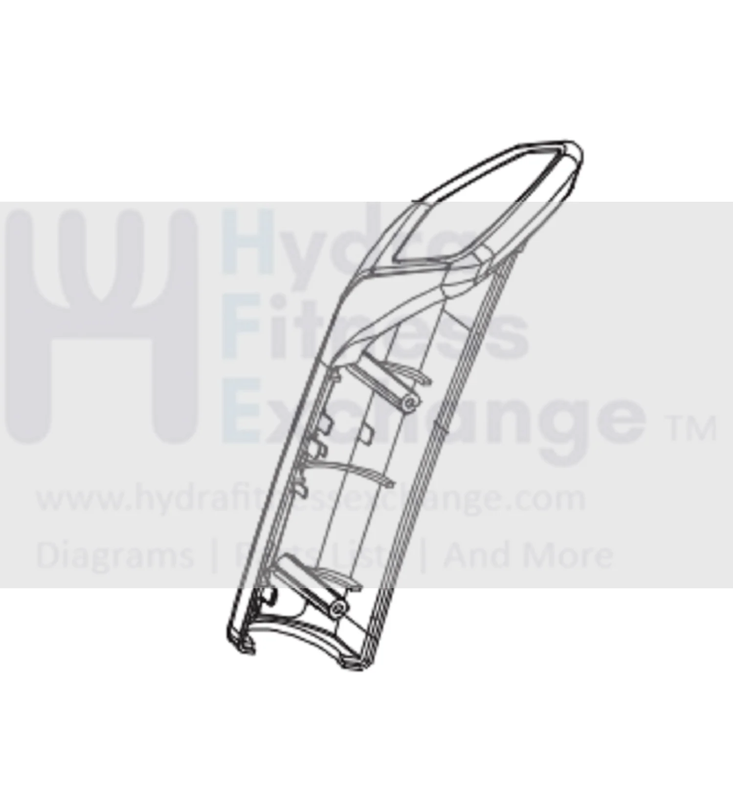 Horizon Fitness EP703 EP284 Elliptical Left Front Heart Rate Hand Sensor Pulse Set 1000374795