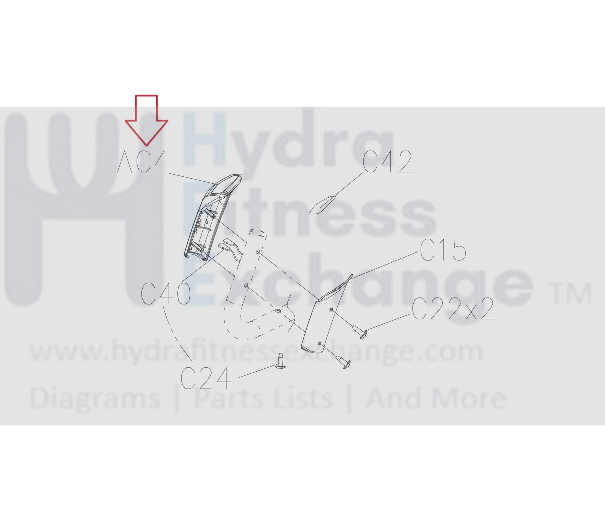 Horizon Fitness EP703 EP284 Elliptical Left Front Heart Rate Hand Sensor Pulse Set 1000374795 - Image 2