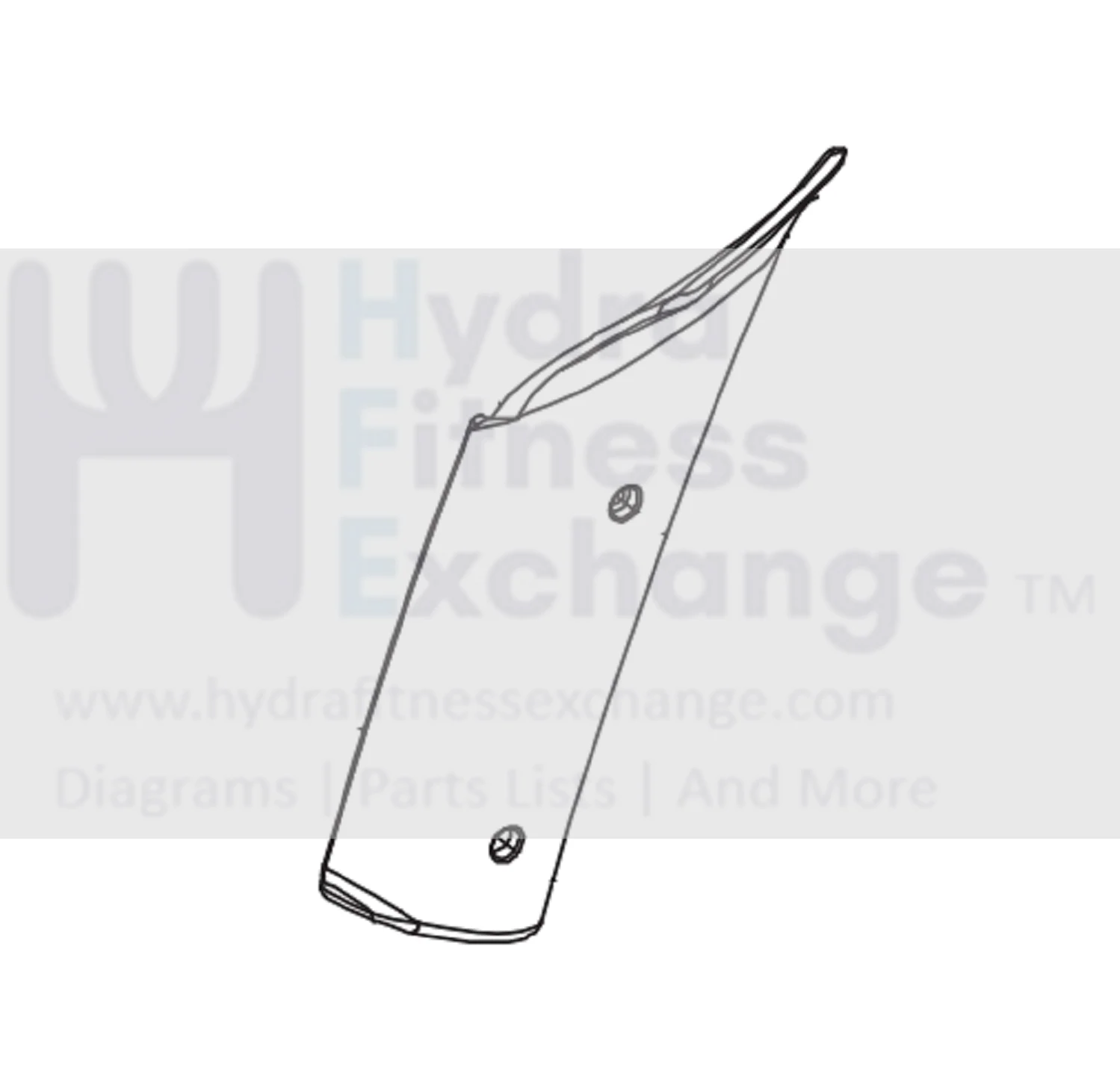 Horizon Fitness EP703 EP284 Elliptical Left Rear Plastic Cover Grip 1000374796
