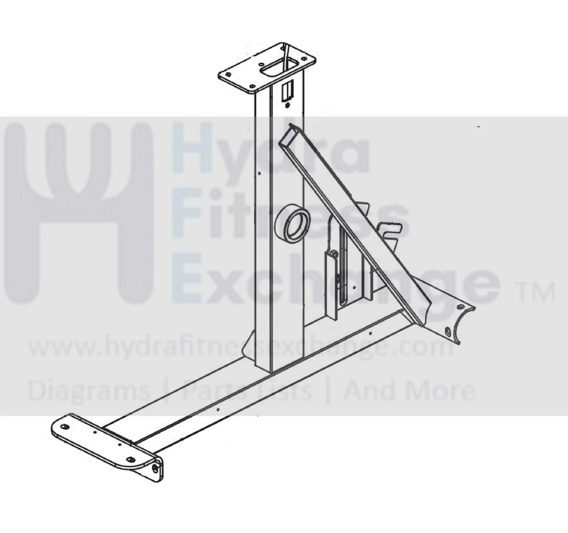 Horizon Fitness EP716 EP283 Elliptical Frame Welding Set 1000448440