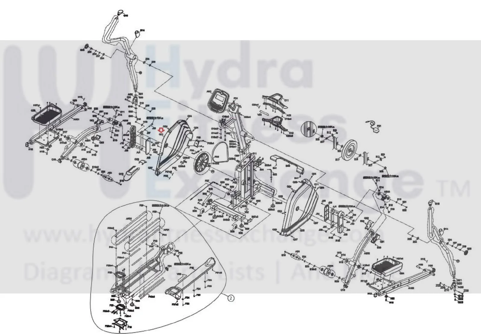 Horizon Fitness Evolve 3-02 Evolve 5 Elliptical Left Side Cover 1000331869 - Image 2