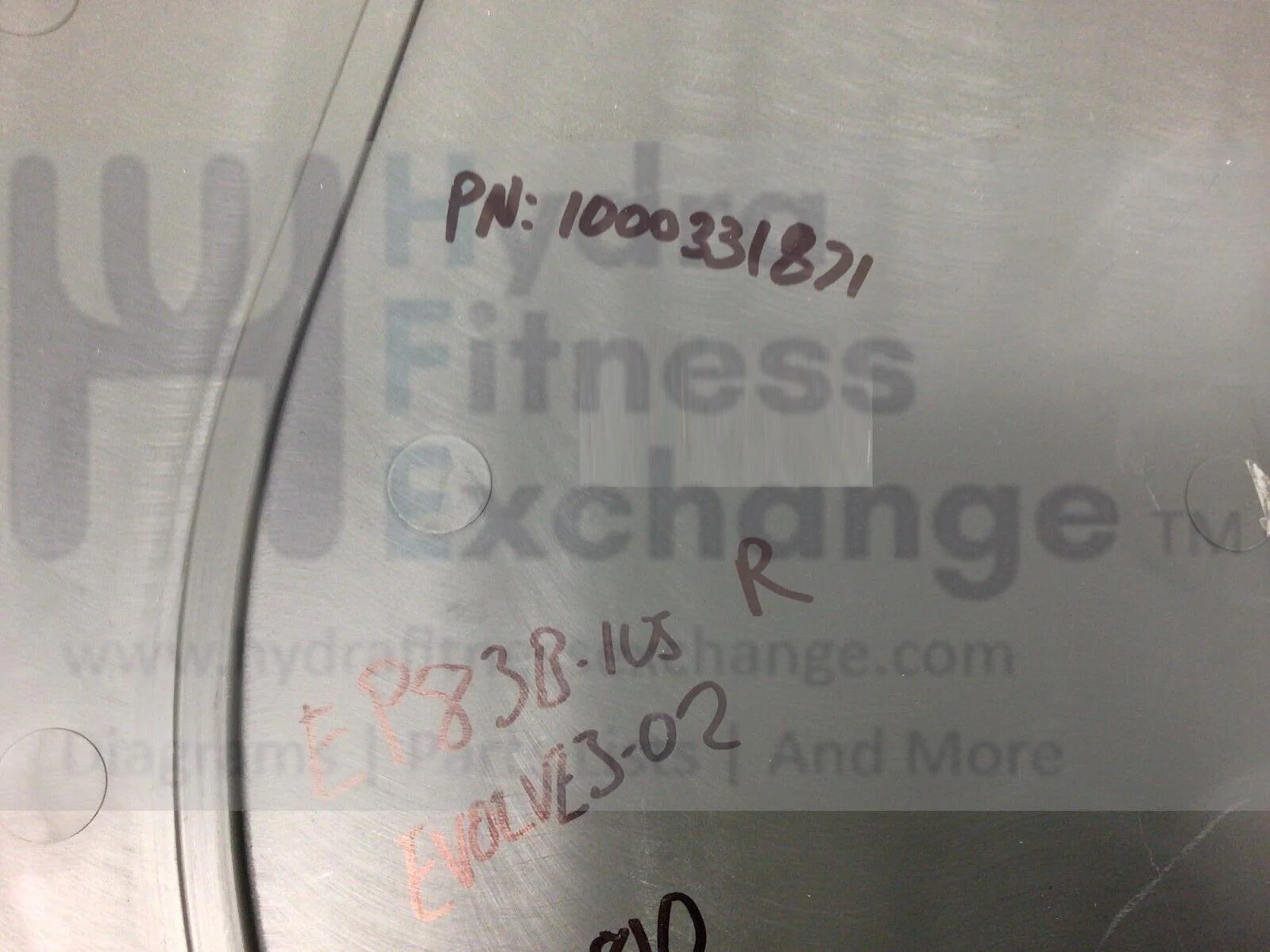 Horizon Fitness Evolve 3-02 Evolve 5 Elliptical Right Side Cover 1000331871 - Image 2