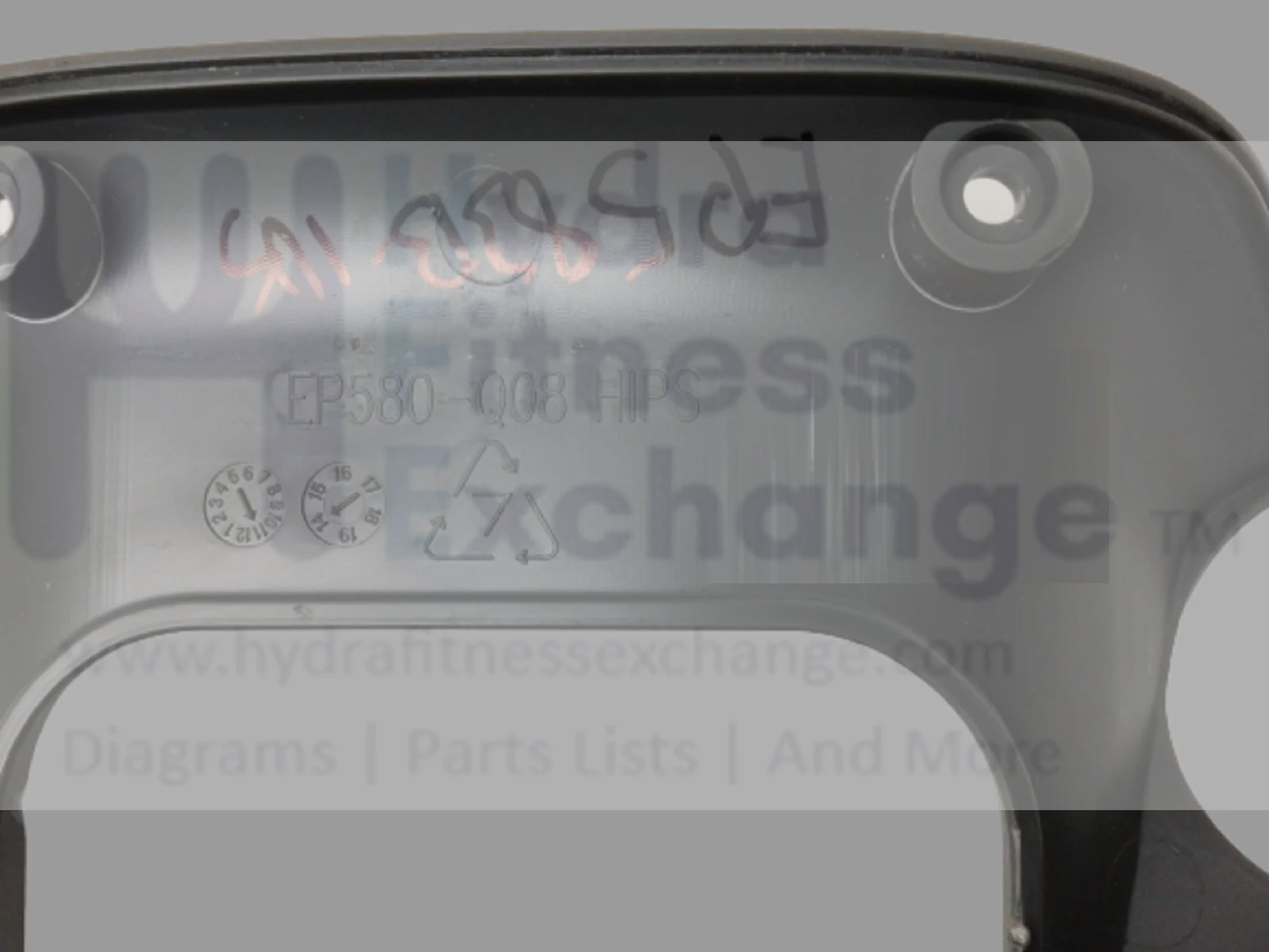 Horizon Fitness Evolve 3 Evolve 5 Elliptical Rear Down Frame Cover 1000332044 - Image 2
