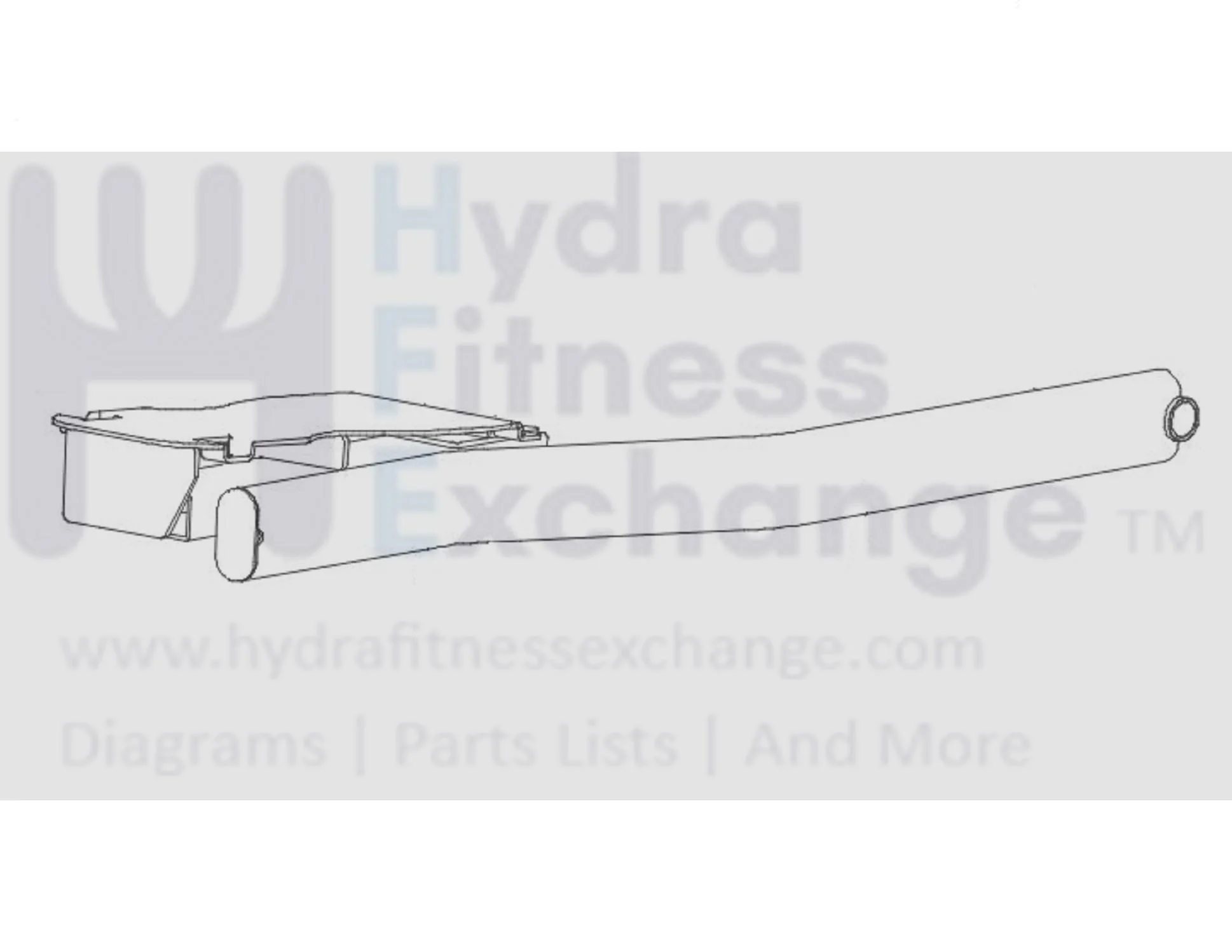 Horizon Fitness EX56 - EP179 Elliptical Right Lower Link Arm Set 055964-ZR