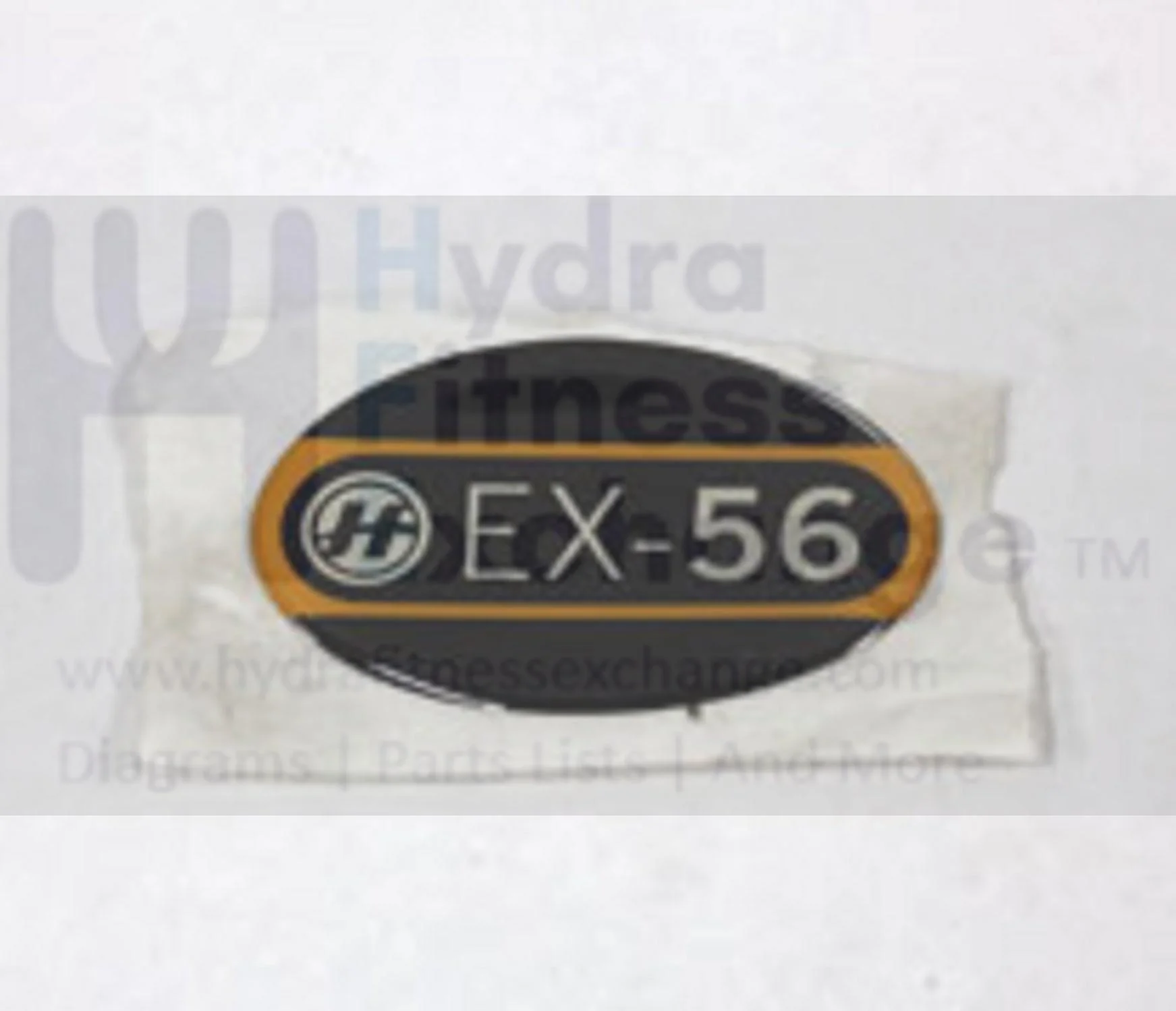 Horizon Fitness EX56 - EP179 Elliptical Side Cover Decal 071901 - Image 2