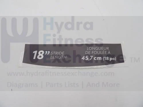 Horizon Fitness EX59-04 - EP295 Elliptical Right Pedal Pop Sticker 1000465092