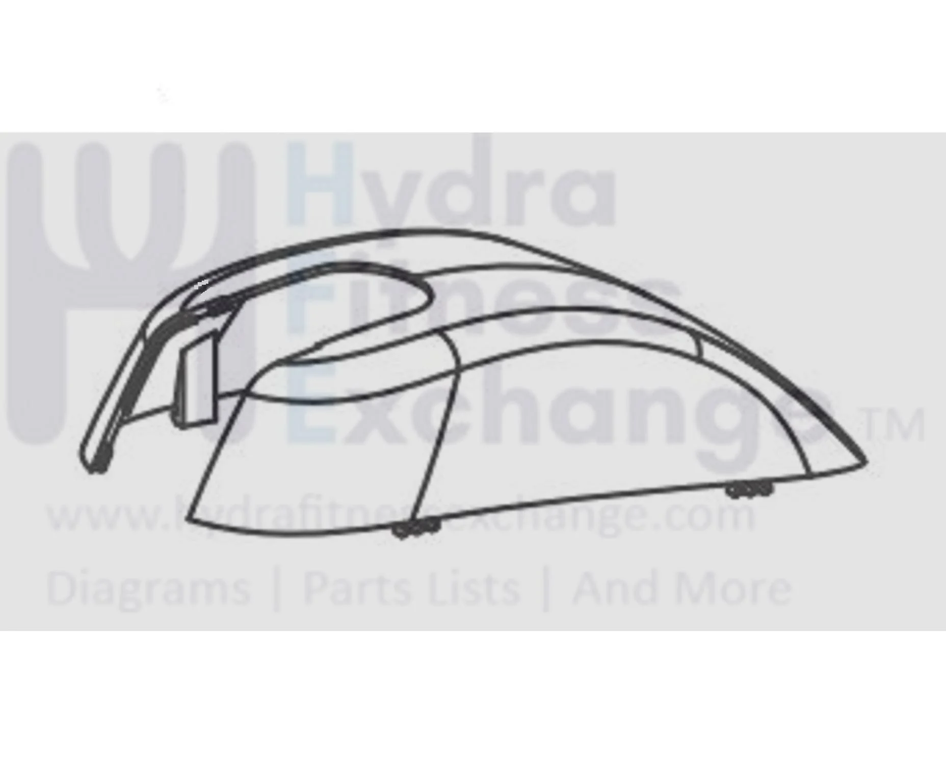 Horizon Fitness EX59-3 - EP716 EX59-3 - EP716 - EP283 Elliptical Console Mast Boot 1000419656