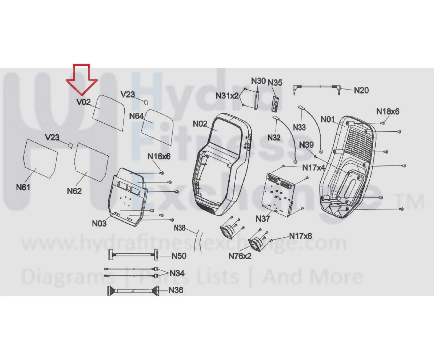Horizon Fitness EX59-3 - EP716 EX59-3 - EP716 - EP283 Elliptical Console Overlay Pop Sticker 1000419667 - Image 3