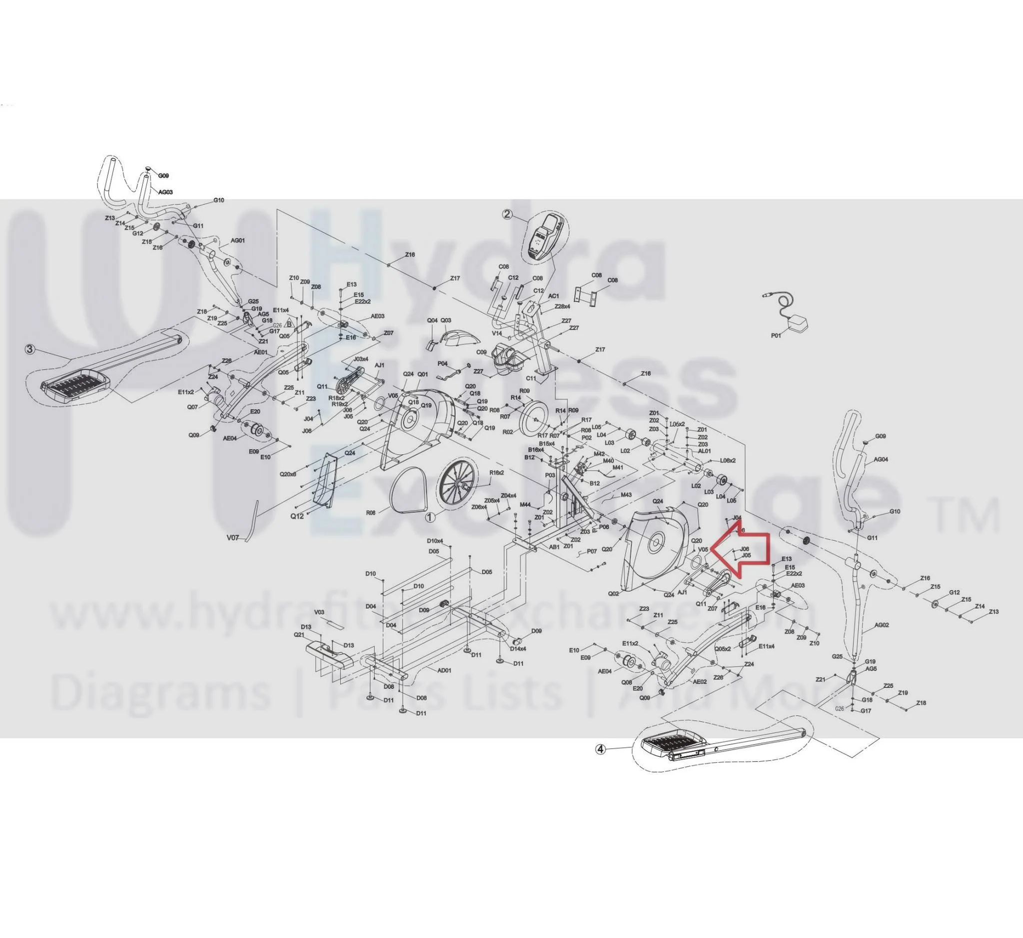 Horizon Fitness EX59-3 - EP716 EX59-3 - EP716 - EP283 Elliptical Side Cover Decorated Label 1000419669 - Image 3