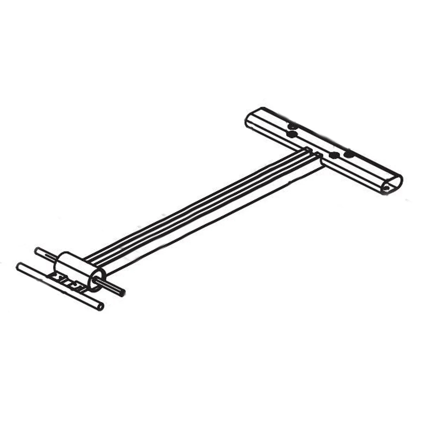Horizon Fitness EX78 - EP516 Elliptical Rear Stabilizer Frame Set Semi Assembly 1000101671