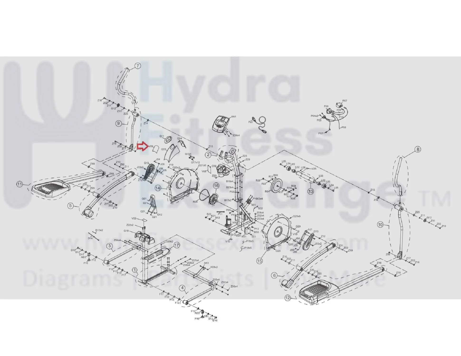 Horizon Fitness EX79-02 - EP566 Elliptical Sales Label 1000224544 - Image 3