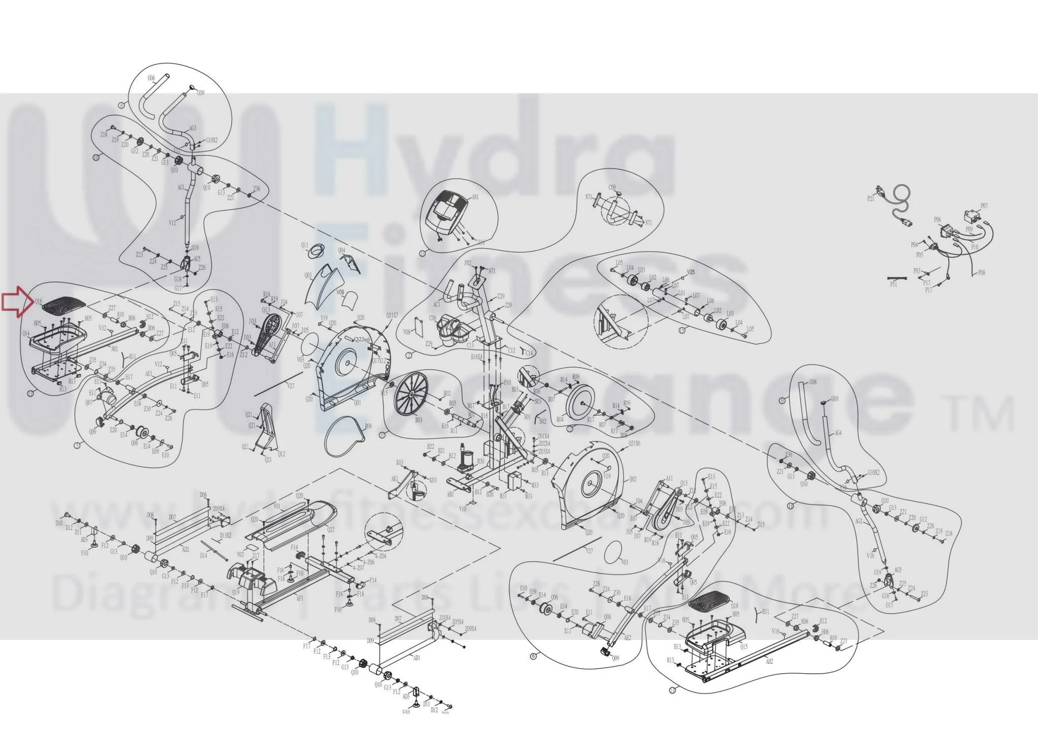 Horizon Fitness EX79 - EP546B Elliptical Left Foot Pedal Rubber Pad 1000201570 - Image 3