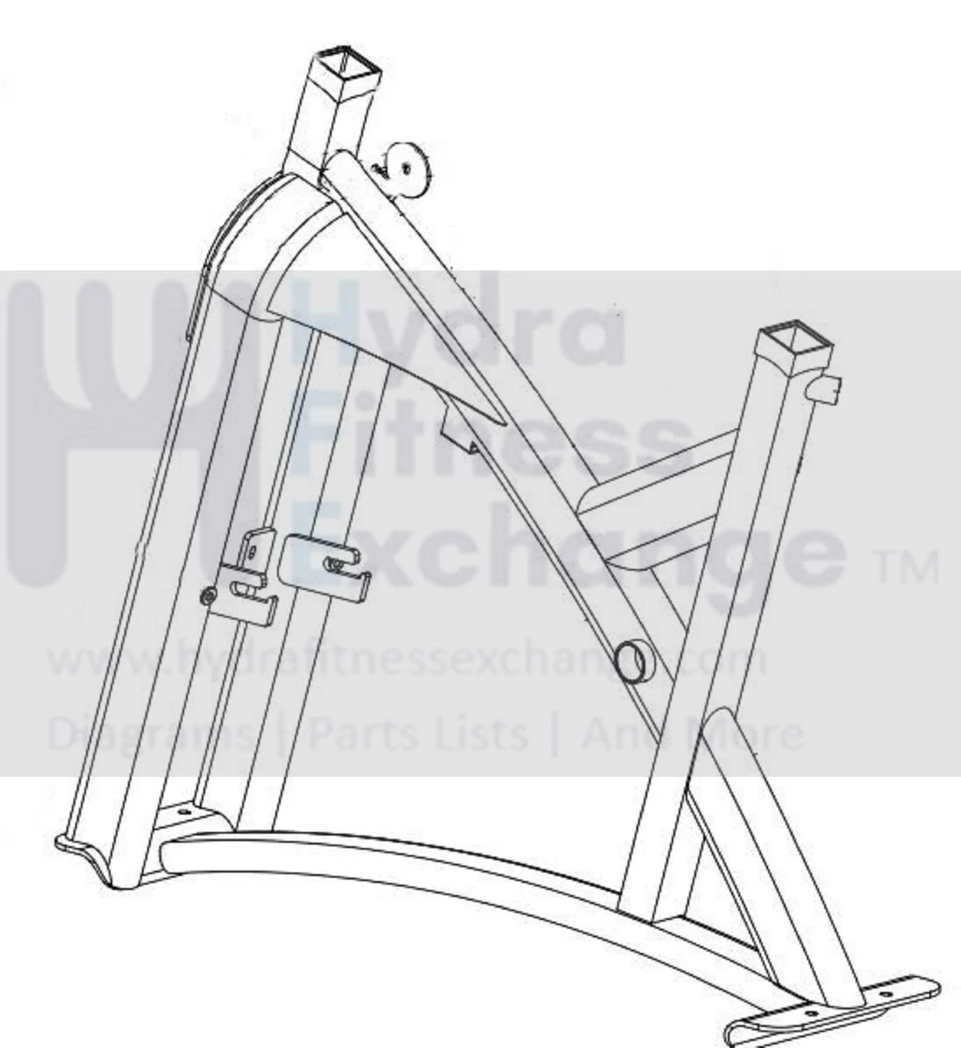 Horizon Fitness IC7.9 - FC062 Stationary Bike Frame Assembly 1000442968