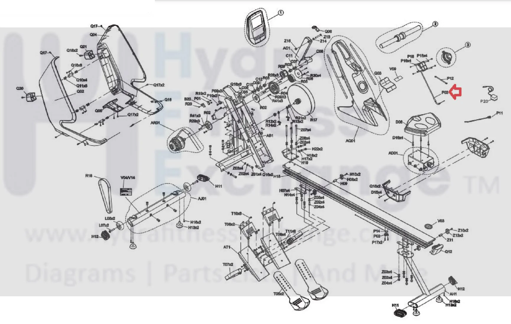 Horizon Fitness Gear Rower Tension Break Cable 083556 - Image 2