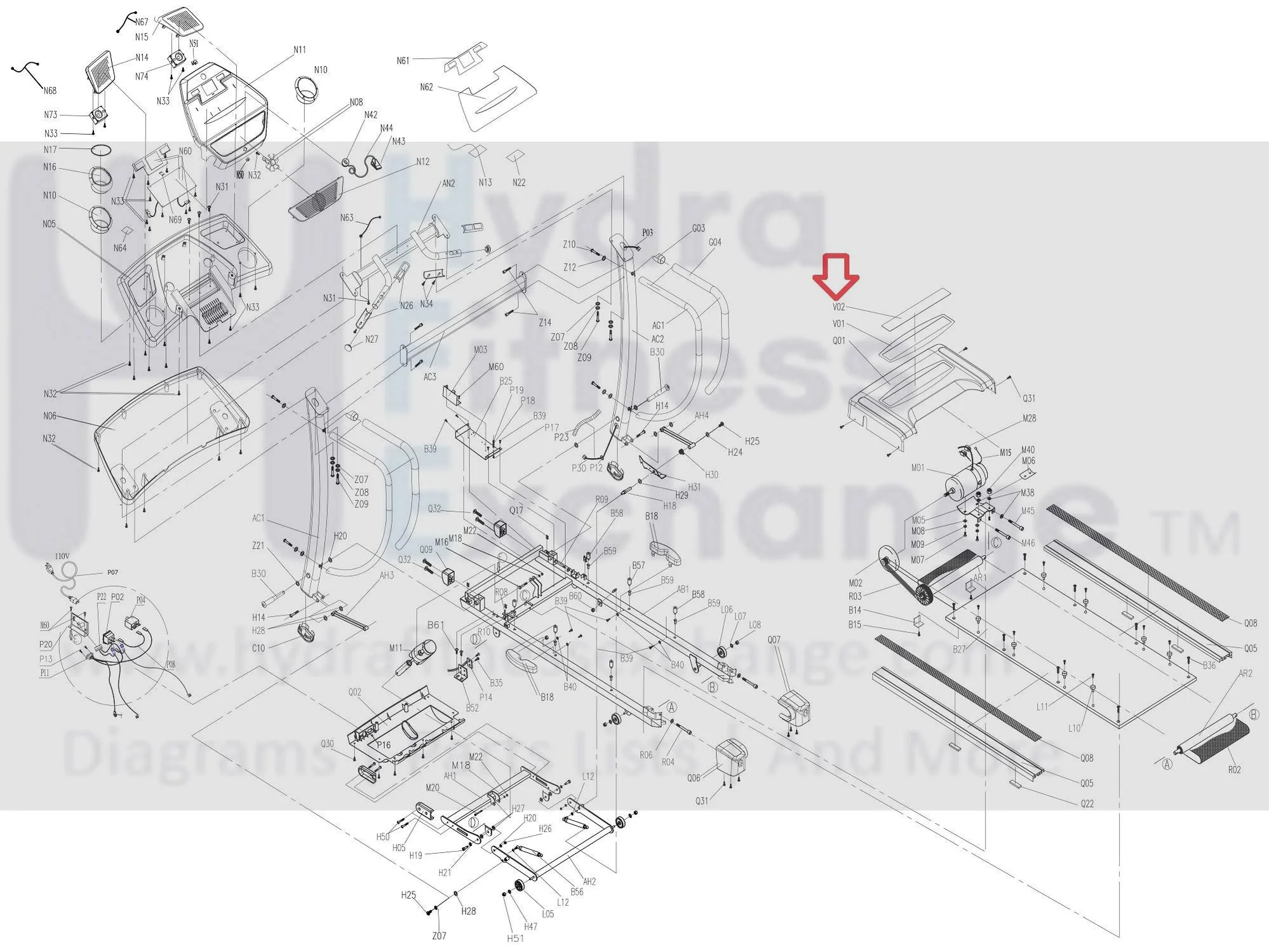 Horizon Fitness GS1035T Treadmill Motor Cover Sticker 077452 - Image 3
