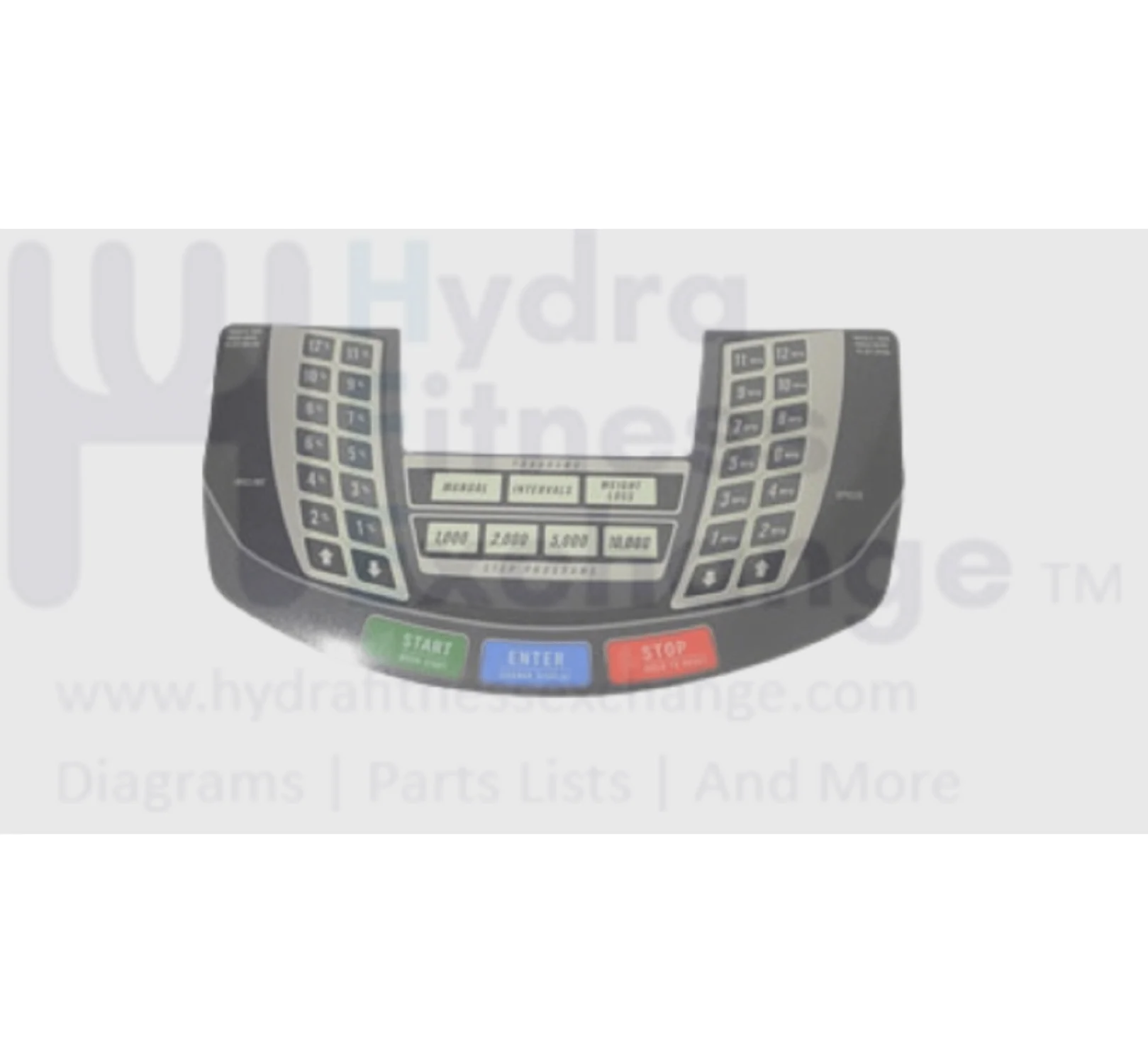 Horizon Fitness HZ Series - WT751 WT951 Treadmill Overly Keypad 064625-BX