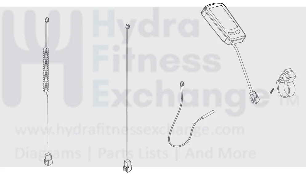 Horizon Fitness IC7.9 - FC062 Stationary Bike Console Set Assembly 1000442989
