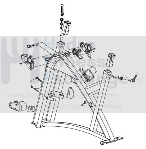 Horizon Fitness IC7.9 - FC062 Stationary Bike Frame Set Assembly 1000442969