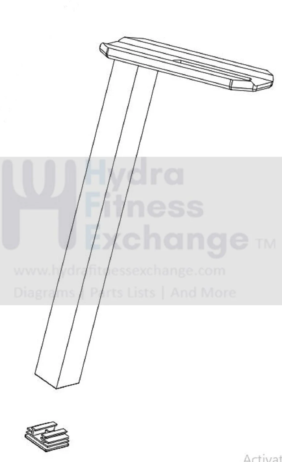 Horizon Fitness IC7.9 - FC062 Stationary Bike Seat Post Set 1000414033
