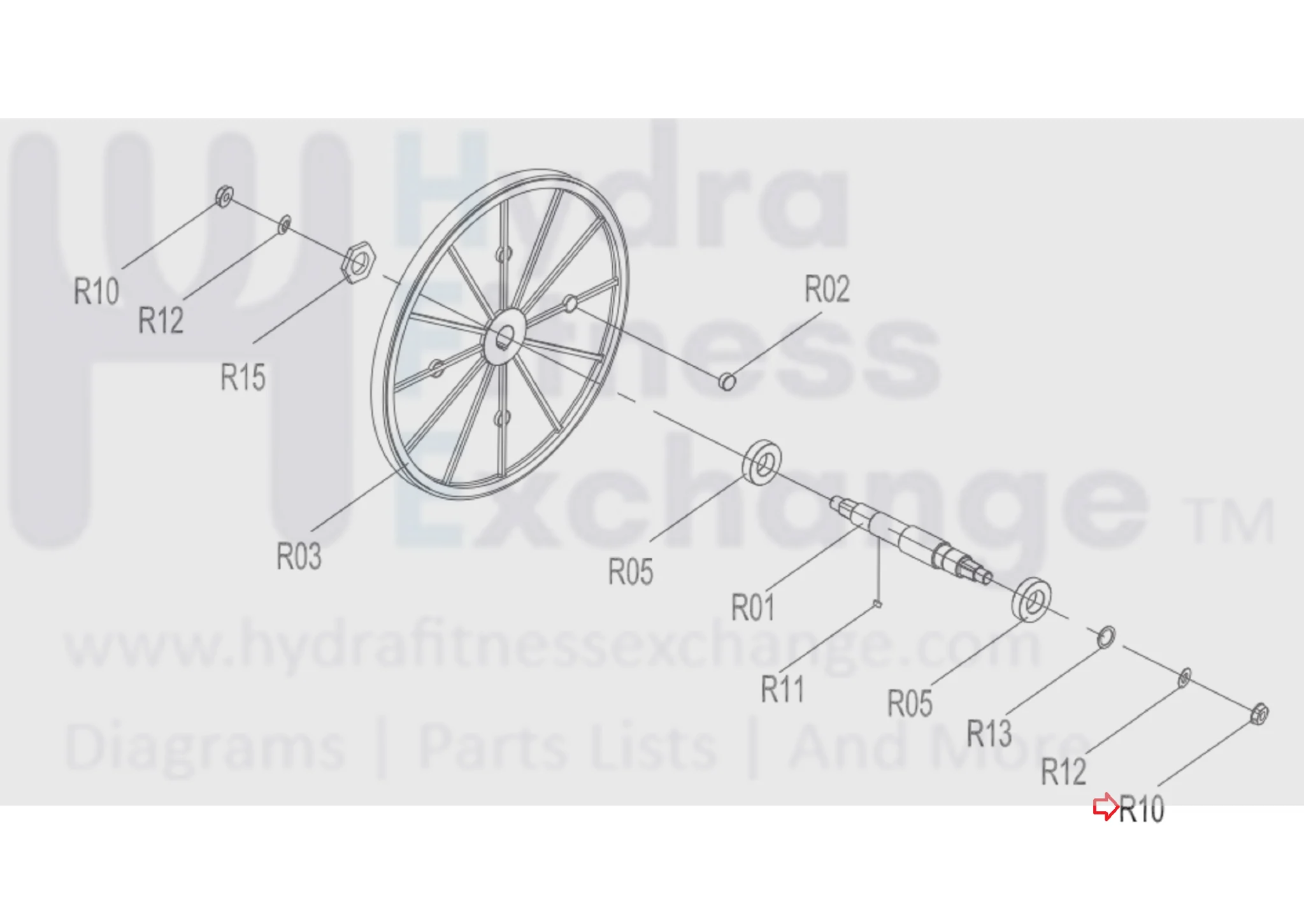 Horizon Fitness CE5.1 E1100GS EX58 EX59 EX68 EX78 LS12.9E LS7.9E LS9.9E Elliptical Hex Flange Nut M14x1.5P 1000205915 - Image 3