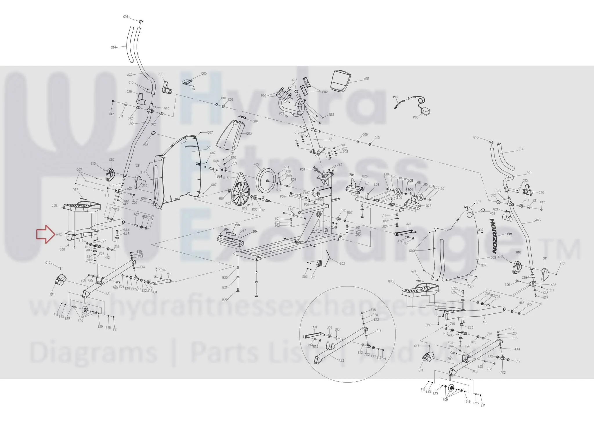 Horizon Fitness LS625E - EP132C Elliptical Left Lower Link Arm 039072-ZL - Image 3