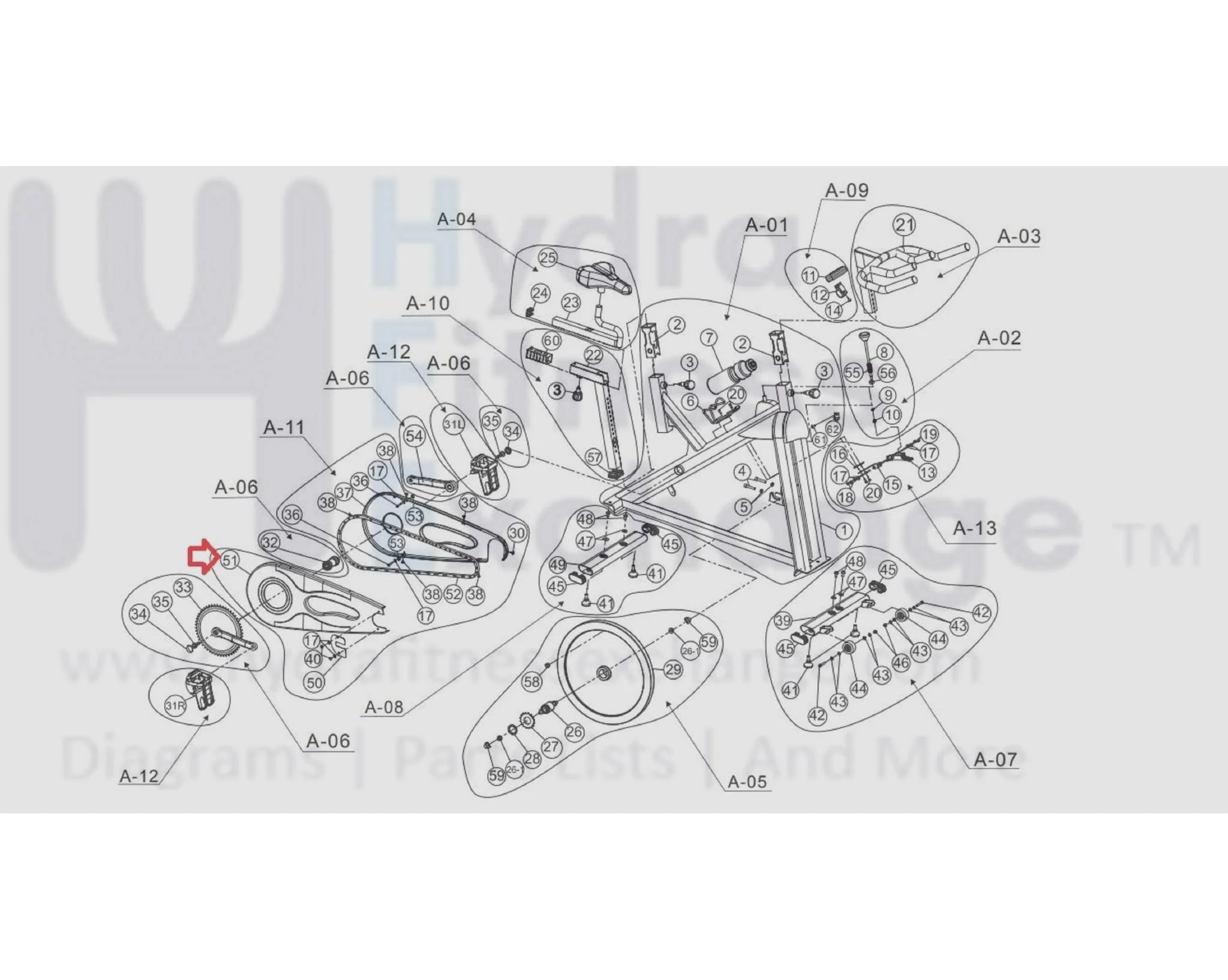 Horizon Fitness FC009 FC060 Stationary Bike Outer Chain Guard 1000204264 - Image 3