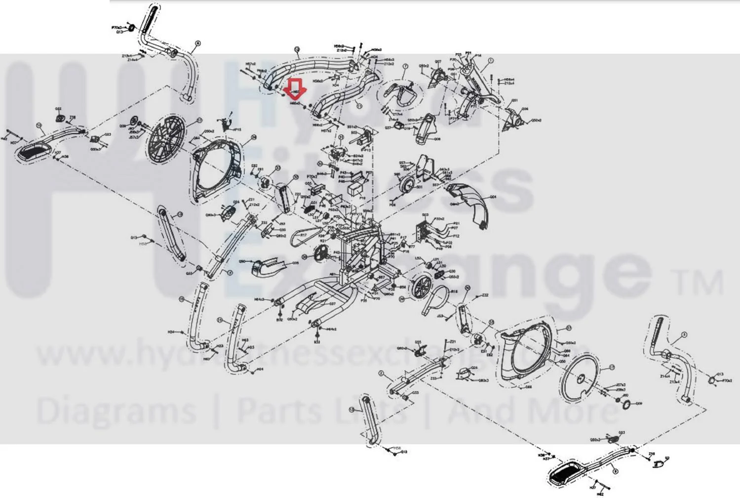 Horizon Fitness Matrix Retail Commercial Elliptical Custom Nut M10x1.5P 1000209856 - Image 2