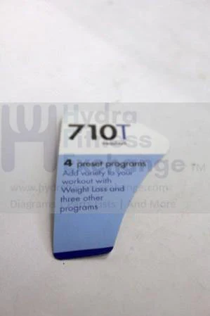 Horizon Fitness Merit TREO Fitness - 30750 710T - TM270 (TM270B) Treadmill Decal 060641-AX - Image 2