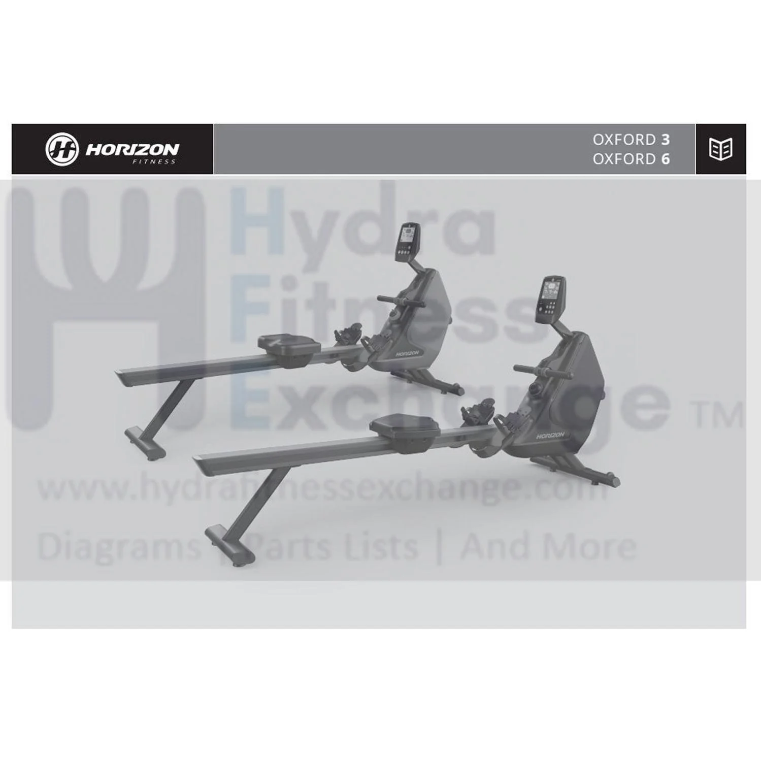Horizon Fitness AR52 AR53 Rower Manual Assembly Manipulate 1000412191 - Image 2