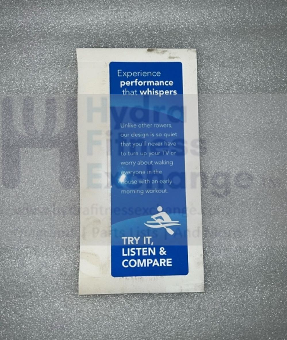 Horizon Fitness AR52 AR53 Rower PC English POP Sticker 70 x 200mm 1000426590 - Image 2