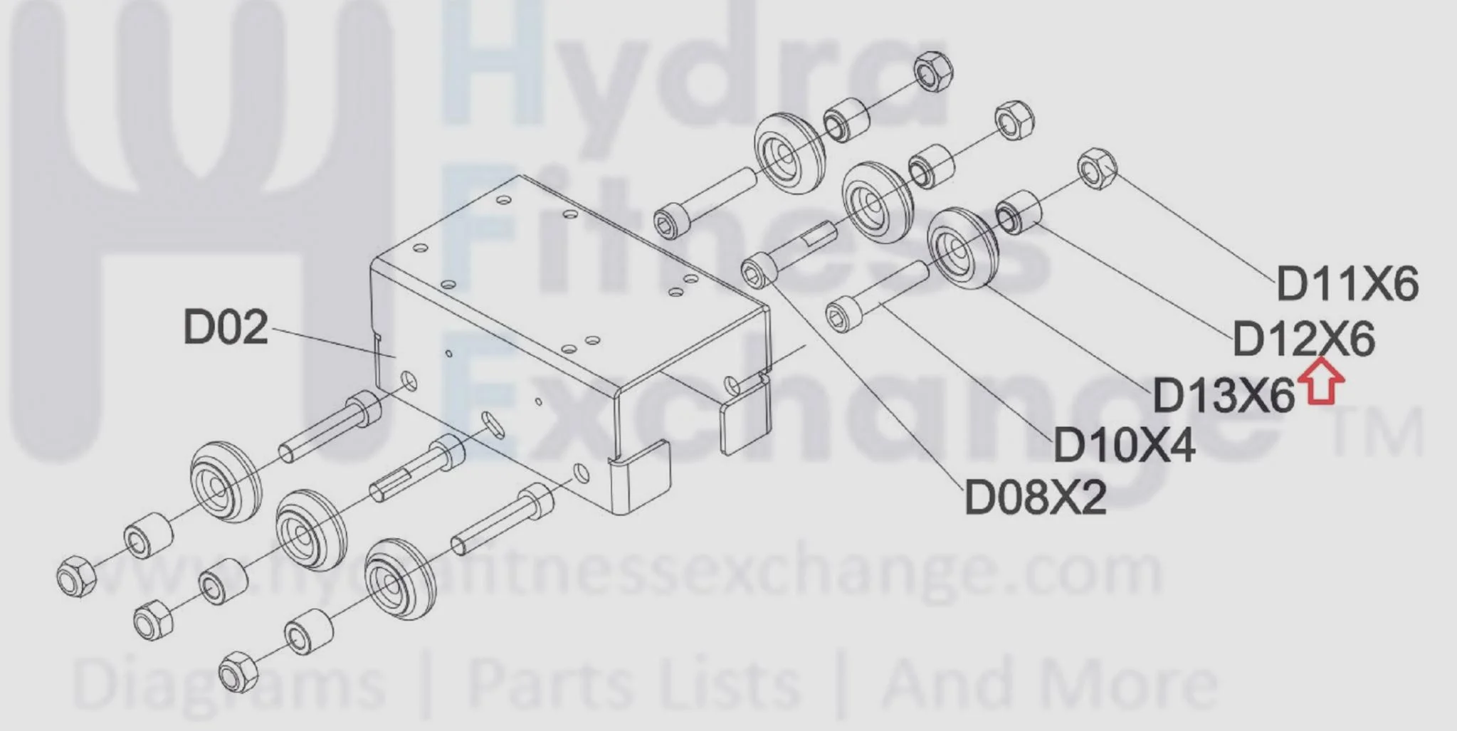 Horizon Fitness Oxford 6 - AR53 Rower Cylinder Spacer 1000409224 - Image 2