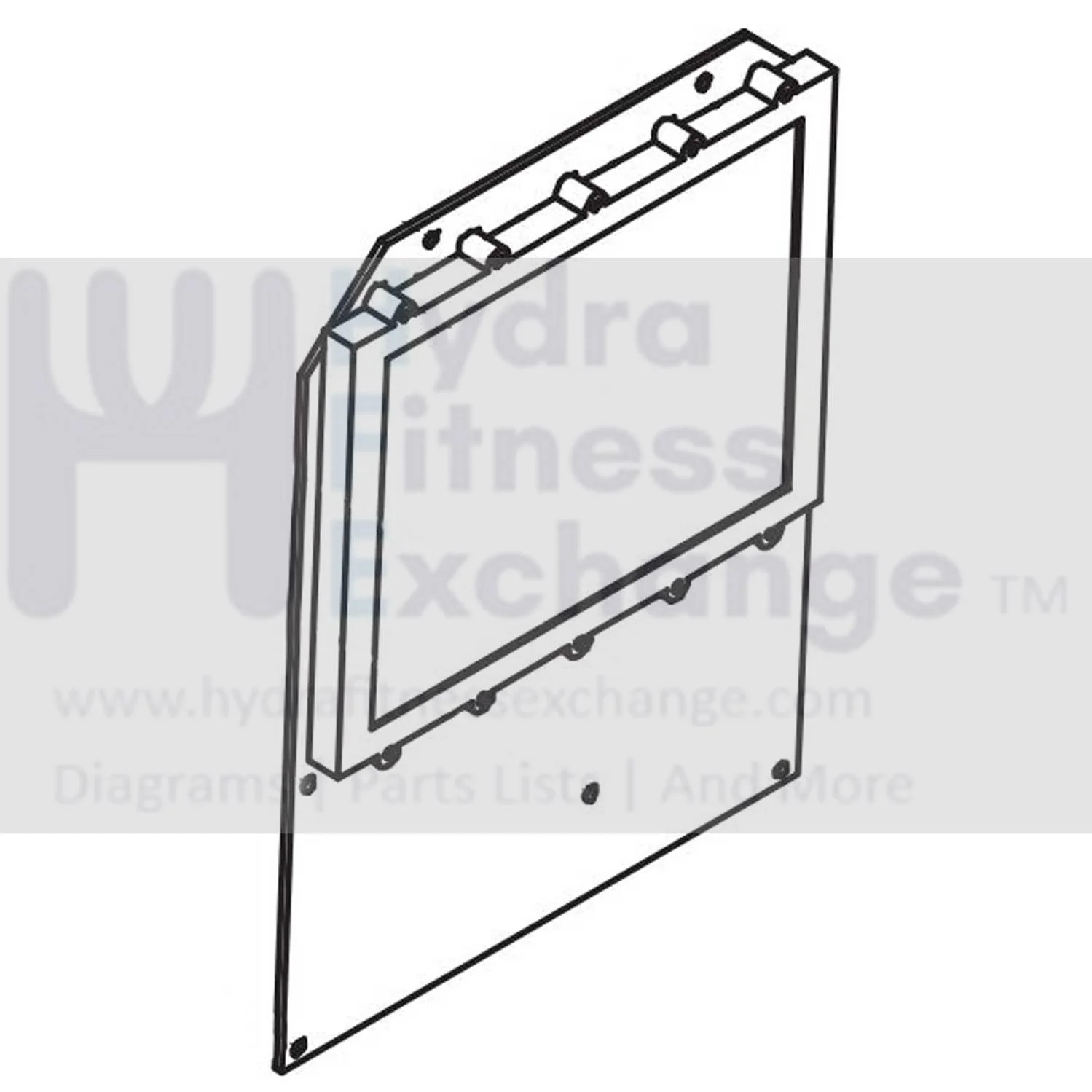 Horizon Fitness Oxford 6 - AR53 Rower Display Console Board with Screen 1000401827