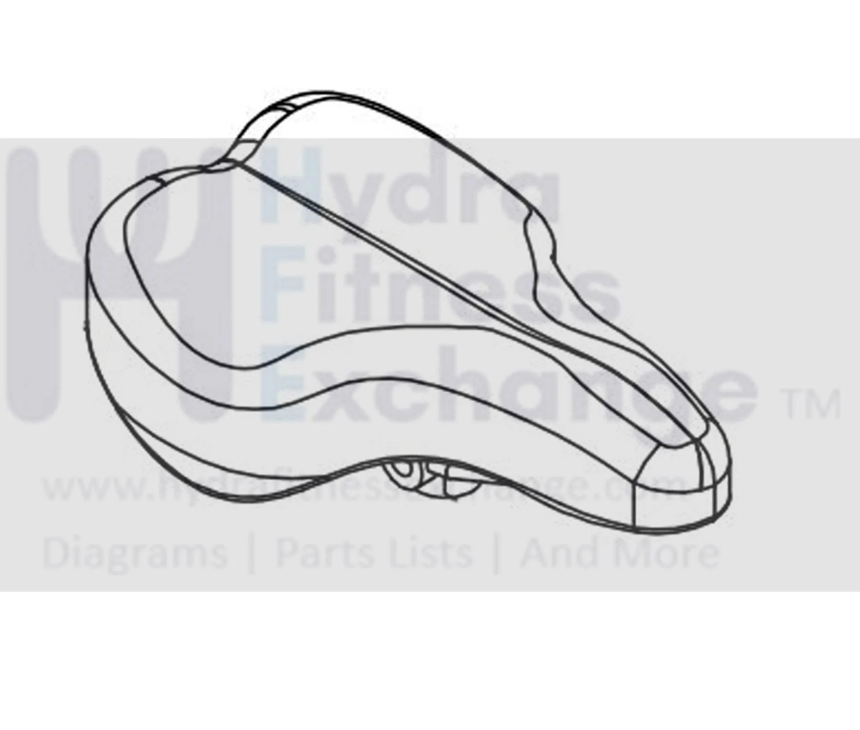 Horizon Fitness P8000 - FC16B Stationary Bike Bottom Seat Pad Cushion 080319