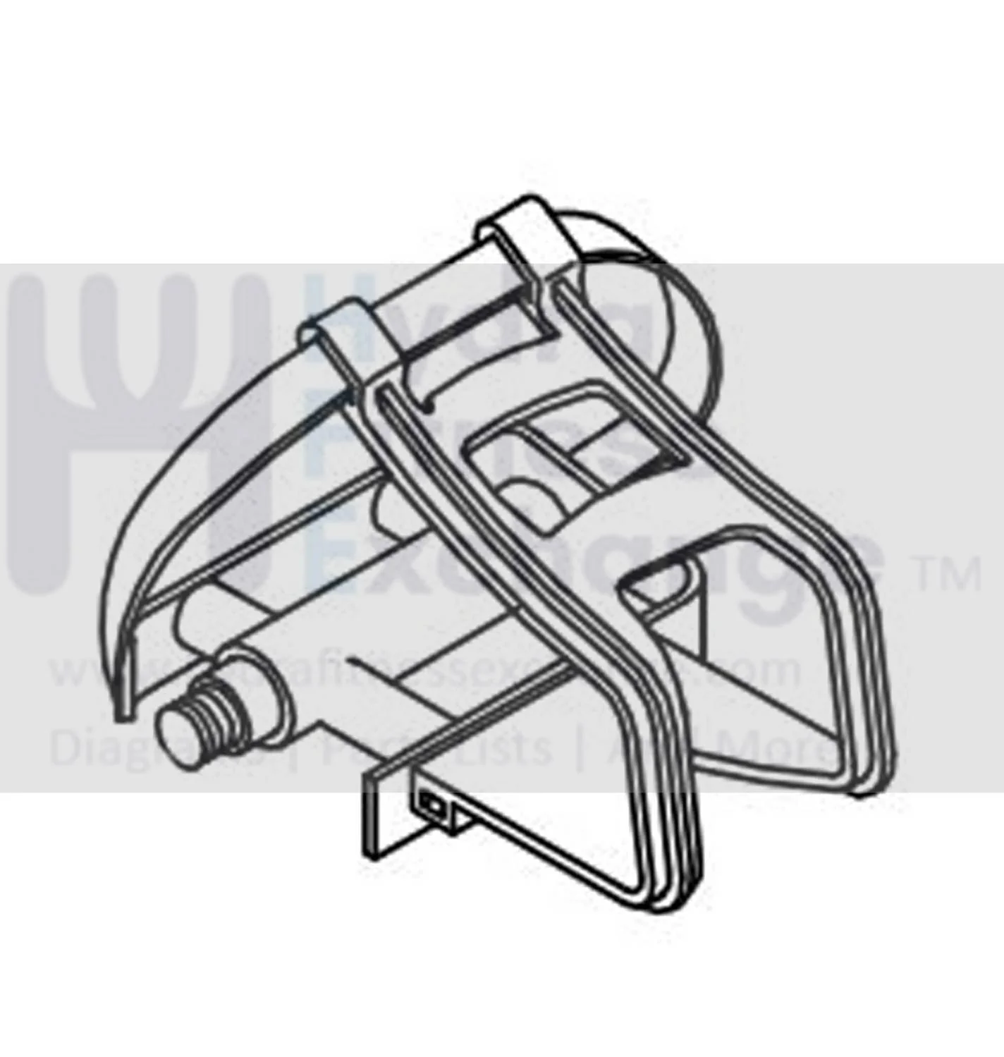 Horizon Fitness P8000 - FC16B Stationary Bike Pedal Set 081687
