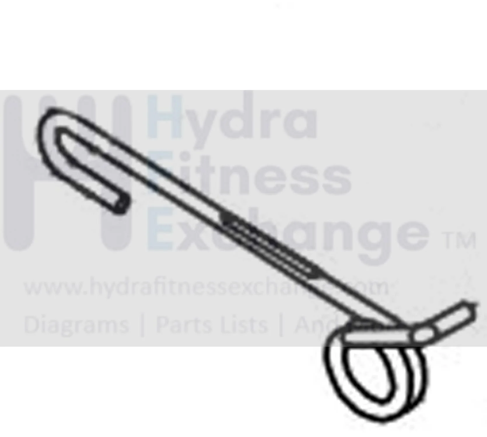 Horizon Fitness P8000 - FC16B Stationary Bike Right Stainless Steel Spring 092891