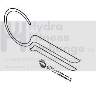 Horizon Fitness P8000 - FC16B Stationary Bike Sticker Chain Cover 093141
