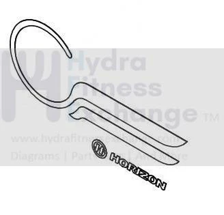 Horizon Fitness P8000 - FC16B Stationary Bike Sticker Chain Cover 093141 - Image 2