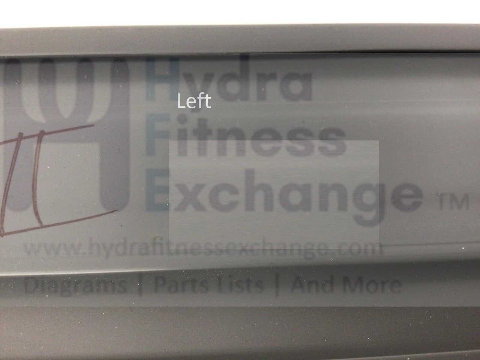 Horizon Fitness Paragon II - TM59 TM363 Treadmill Left Foot Rail MB0801018BL - Image 2