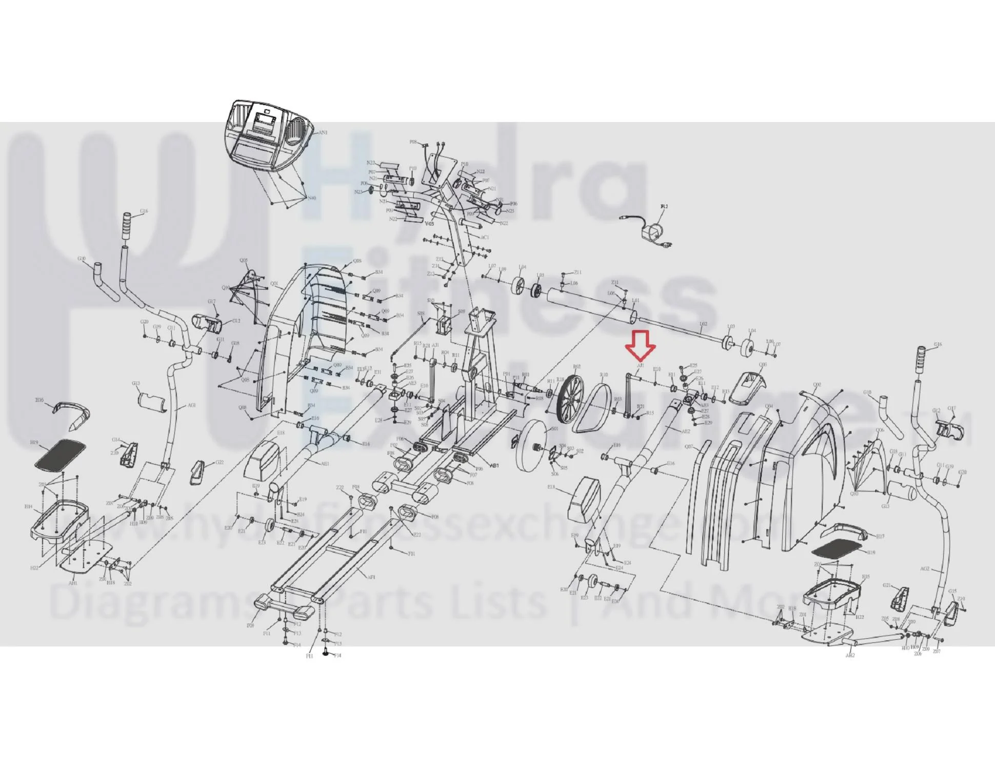 Horizon Fitness PSE7 - EP146 Elliptical Left Or Right Crank Arm 052330-BX - Image 3
