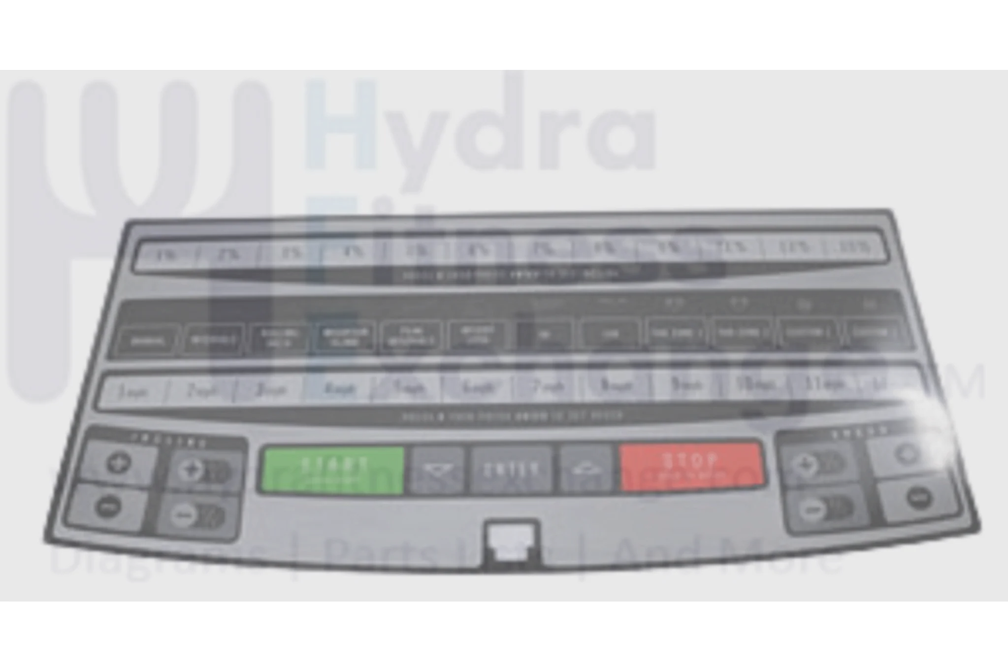 Horizon Fitness PST Pro - TM197 Treadmill Display Console Overlay Keypad 049221-AX