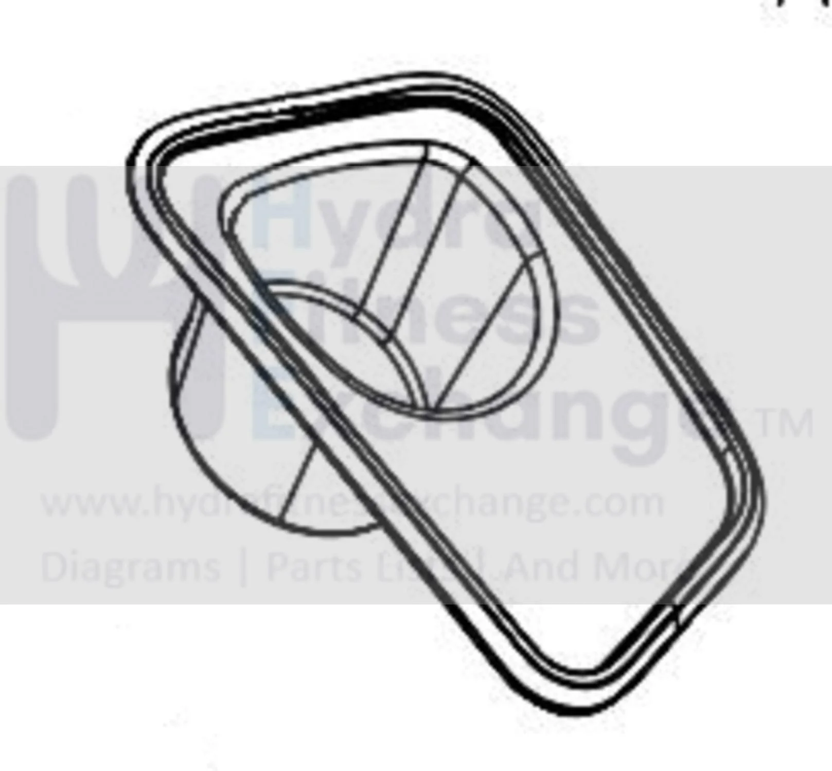 Horizon Fitness PST Pro - TM197 Treadmill Right Console Cup Holder 049031-CA