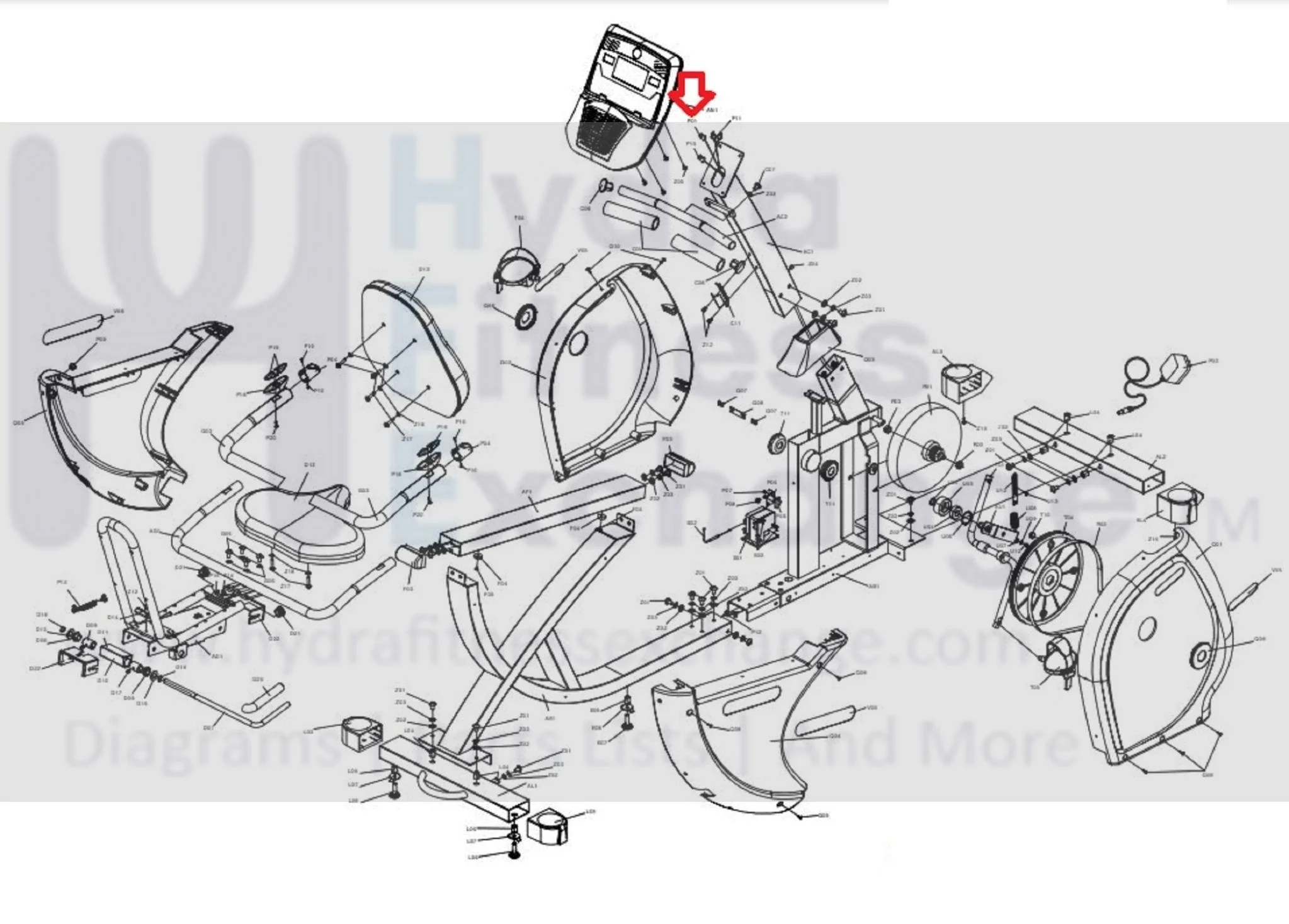 Horizon Fitness R3 RC40 B600 Stationary Bike Console Cable 074859 - Image 2