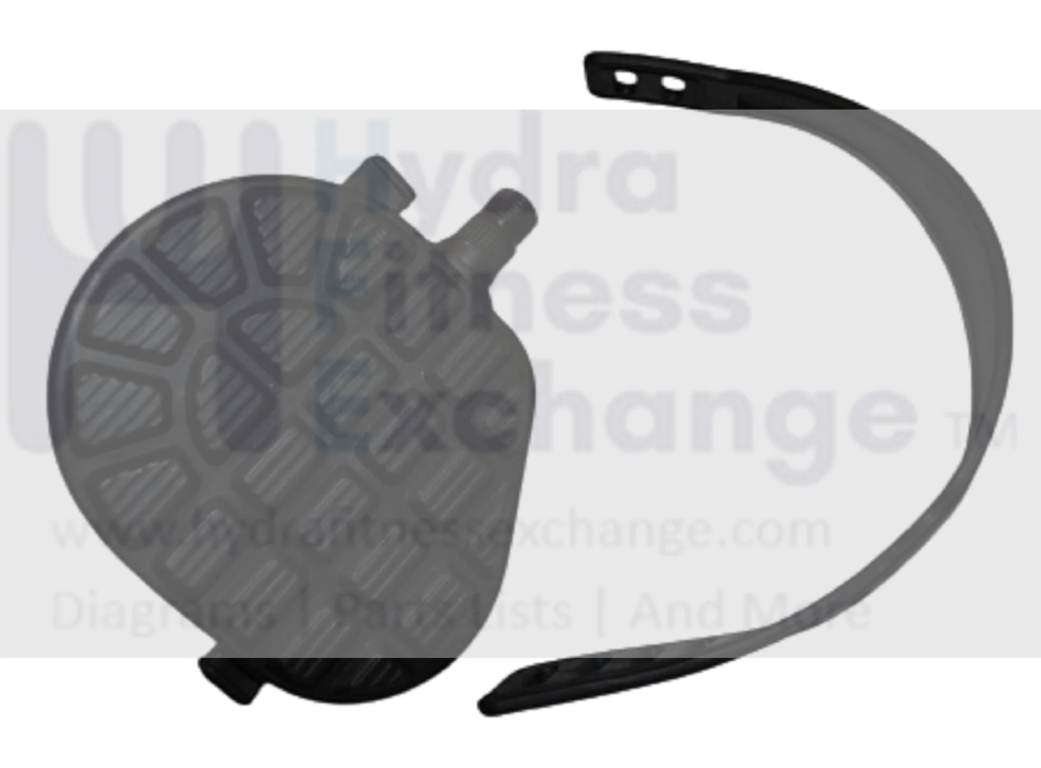 Horizon Fitness RB013 CB037 Stationary Bike Left Foot Pedal with Strap 1000324671