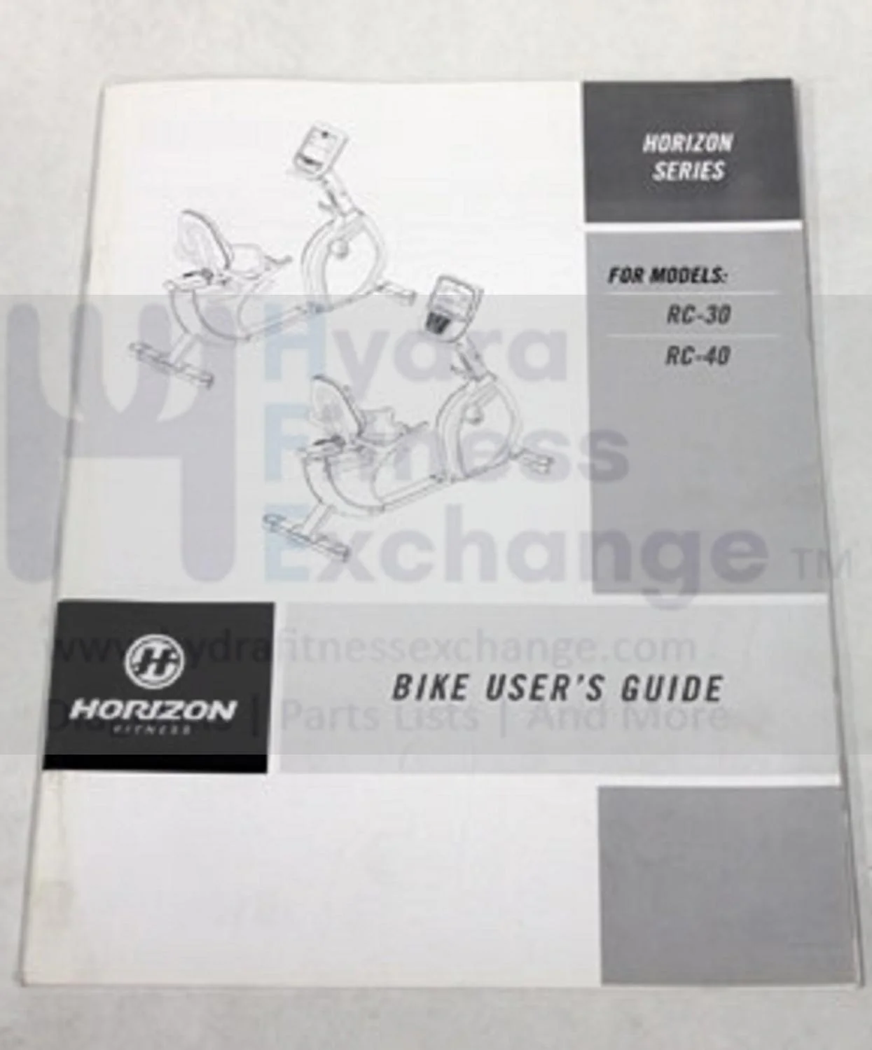Horizon Fitness RC30 - RB121 RC40 - RB122C Stationary Bike Owner User's Manual 079894 - Image 2