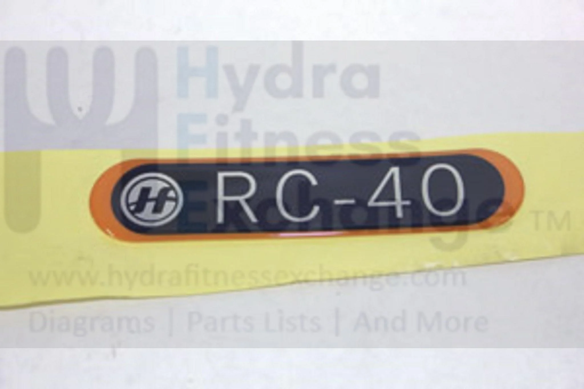 Horizon Fitness RC40 - RB122C Stationary Bike Front Side Cover Decal 079892 - Image 2
