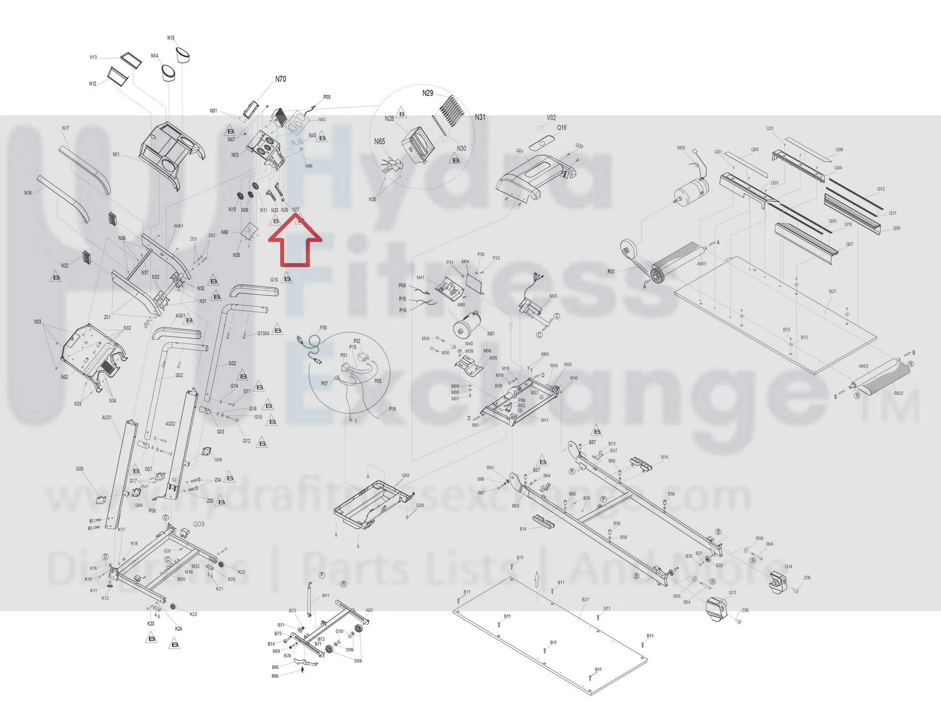 Horizon Fitness RCT7.6 T7.6 Treadmill Fan Button Key 056375-BA - Image 2