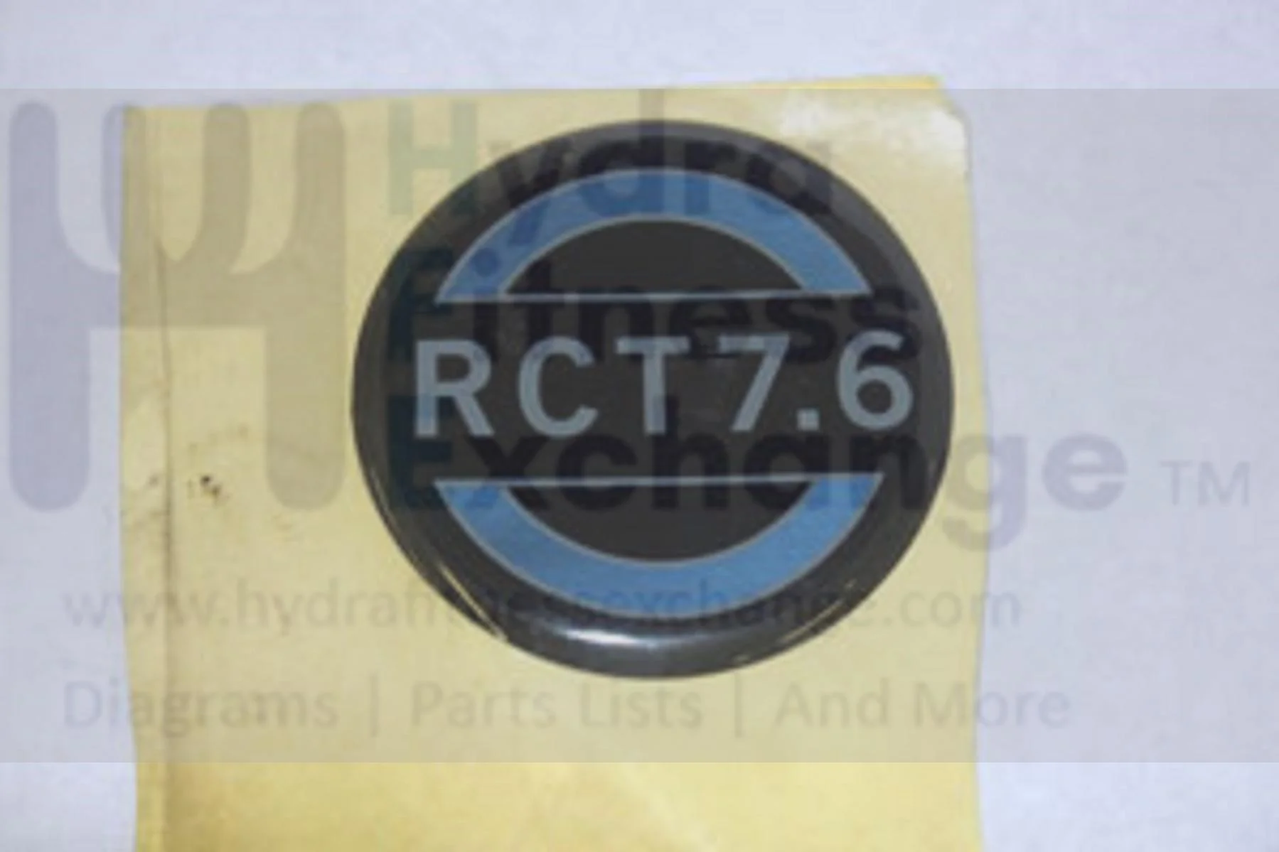 Horizon Fitness RCT7.6 Treadmill Decal Motor Cover Logo Label 059809-AX - Image 2