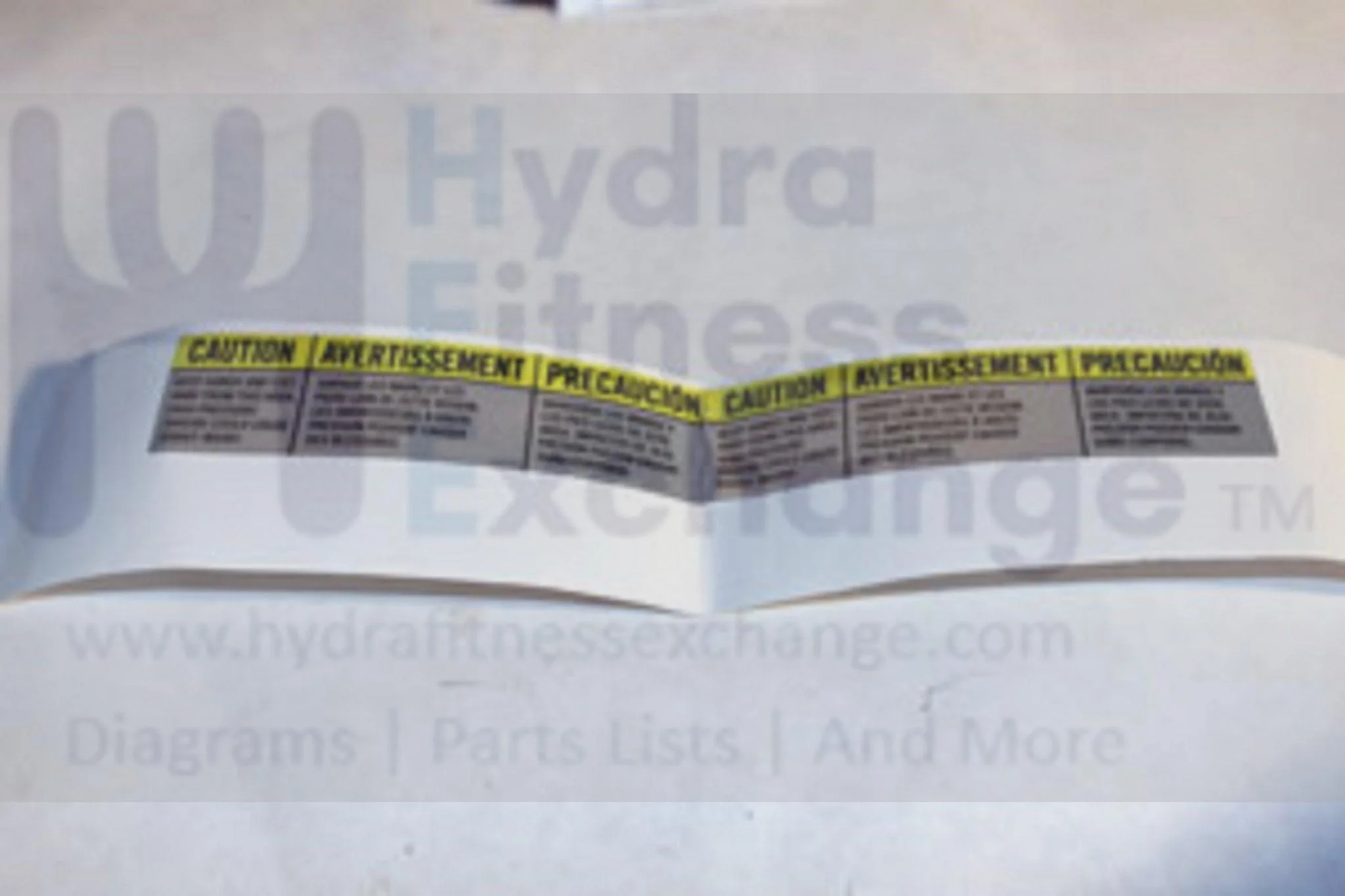 Horizon Fitness SC2250T Treadmill Console Left Specification Label 1000202623 - Image 2